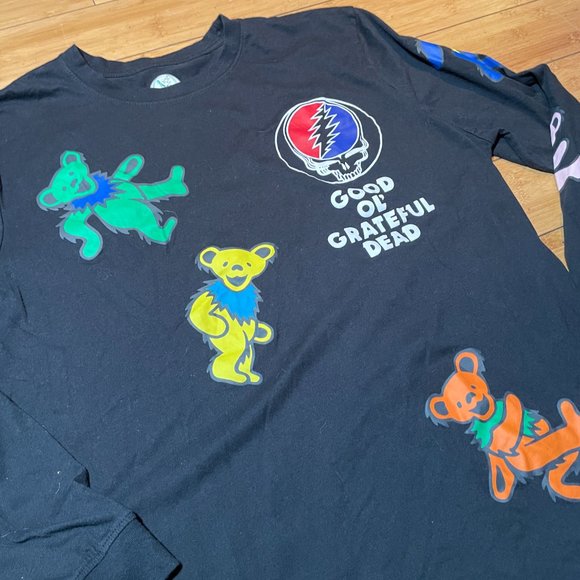 Good Ol’ Grateful Dead Black Long Sleeve Shirt Band Tee Men Sz XL - Picture 2 of 7